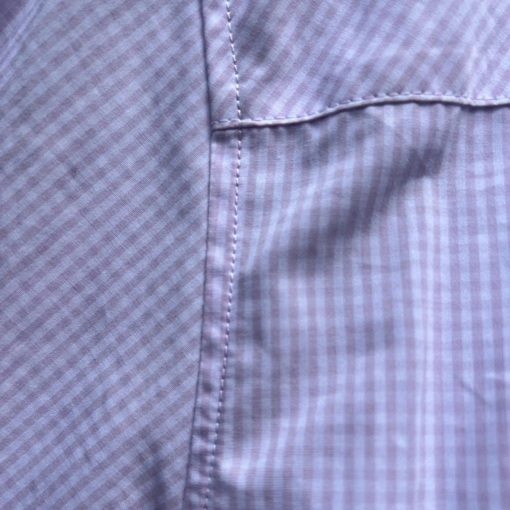 Lafayette 148 micro gingham cotton poplin Button-Up shirt - Picture 8 of 11